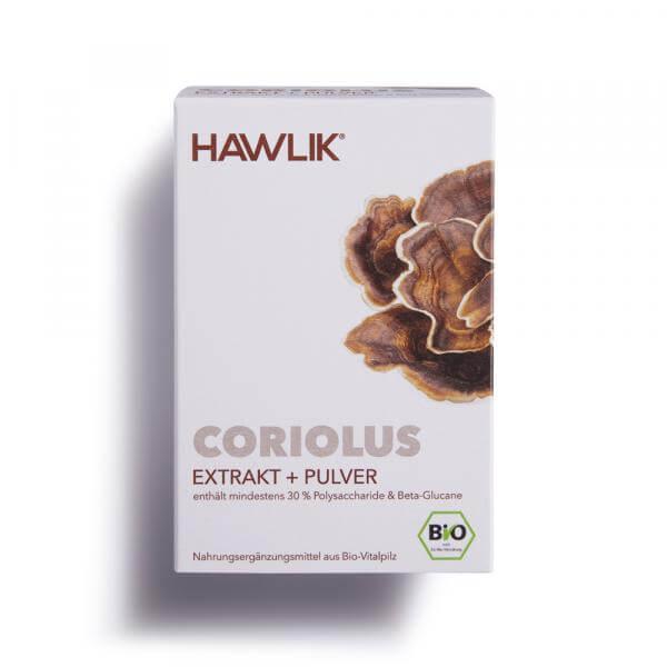 Coriolus Extrakt + Pulver, 120 Kapseln