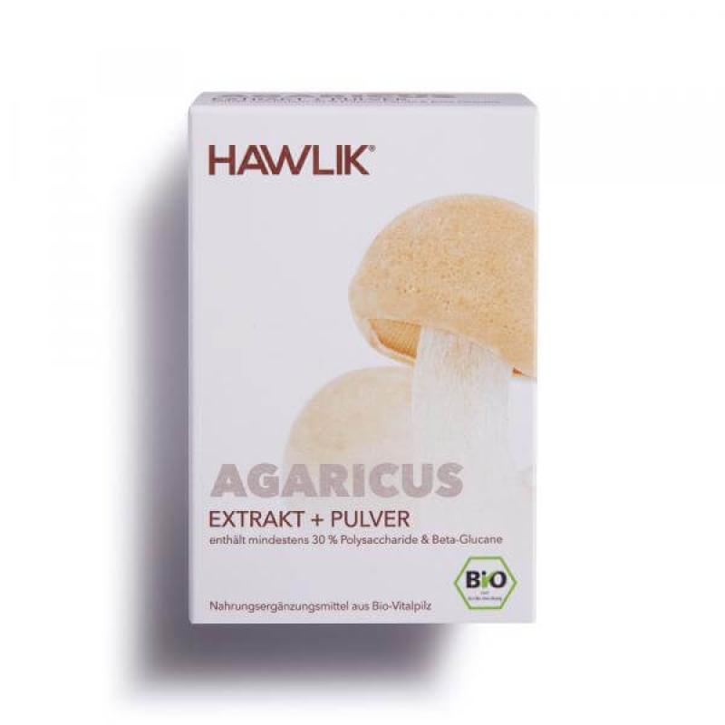 Agaricus Extrakt + Pulver, 120 Kapseln Agaricus Extrakt + Pulver, 120 Kapseln